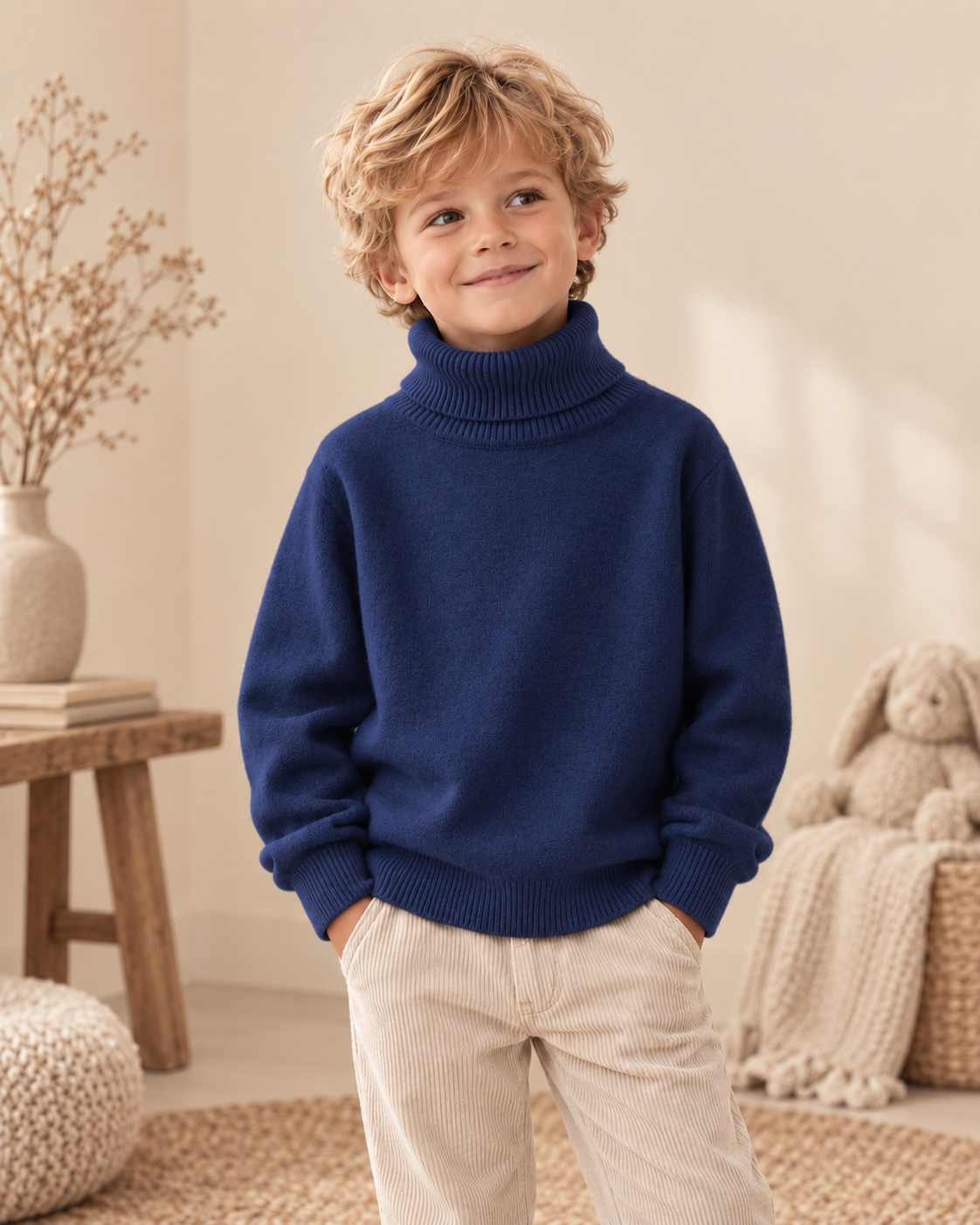 Blue sweater lifestyle [color:blue]